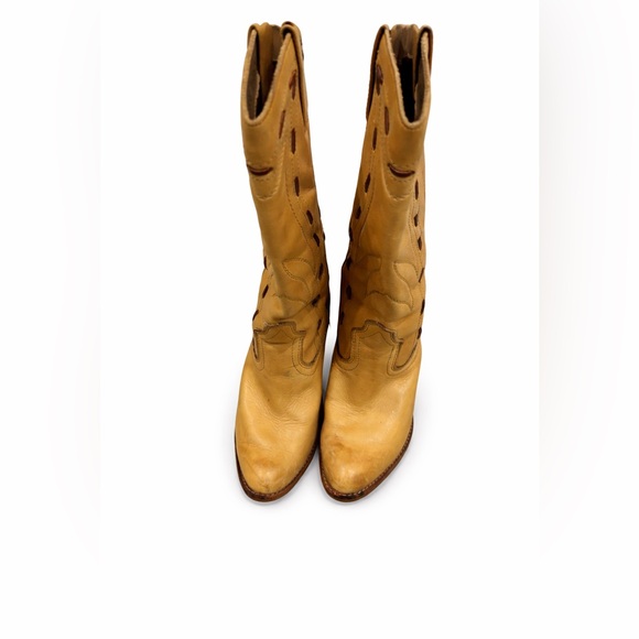 Shoes - Tan Leather Women's Boots